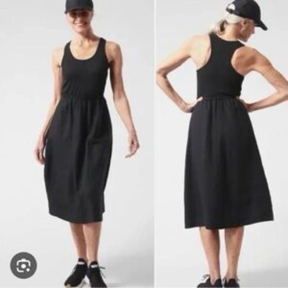 Athleta Black Midi Dress
